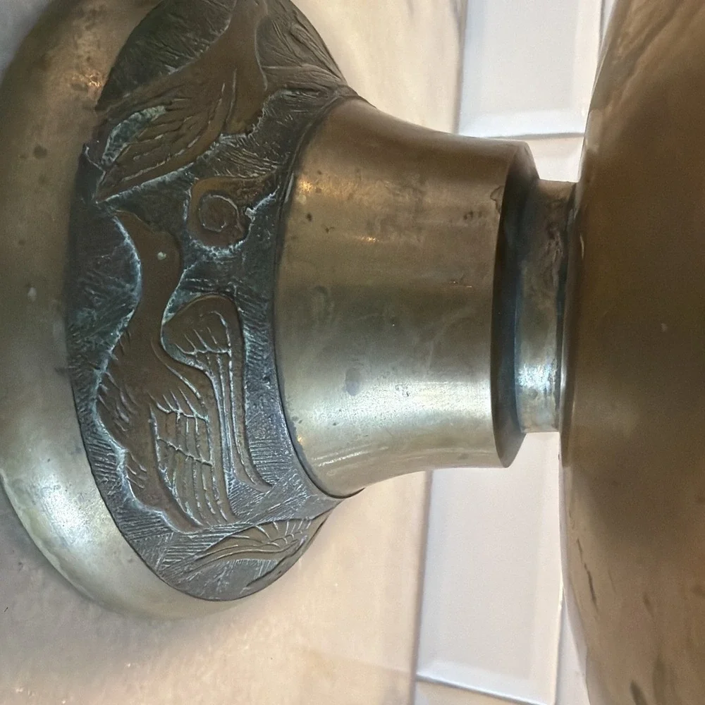 Vintage Brass Pedestal Punch/compote BowlES0003